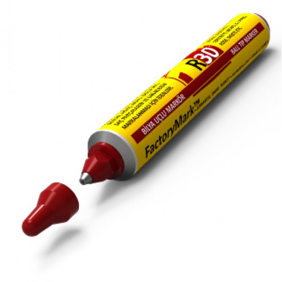 FactoryMark™ R30 65ml Red Pump Rall Point Paint Marker